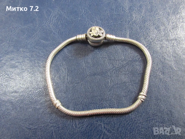 дамска сребърна гривна - 6, снимка 3 - Гривни - 50481996