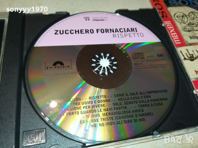 ZUCCHERO ORIGINAL CD-MADE IN ITALY 2309251059, снимка 7 - CD дискове - 51804784