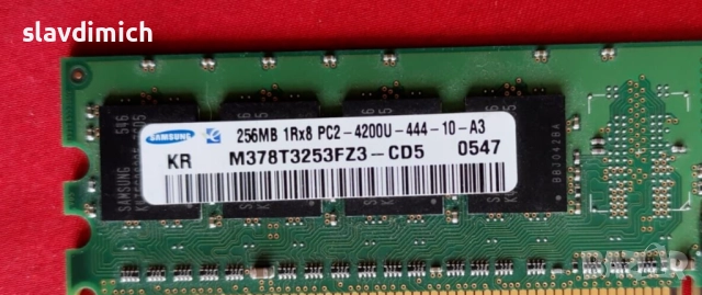 Рам Ram памет за компютър Samsung M378t3253fz3-cd5  DDR2 4200U  256mb 533 Mhz , снимка 1