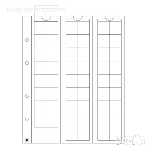 Leuchtturm Optima-20 листи 54 монети до 20 мм /оп.5 бр/