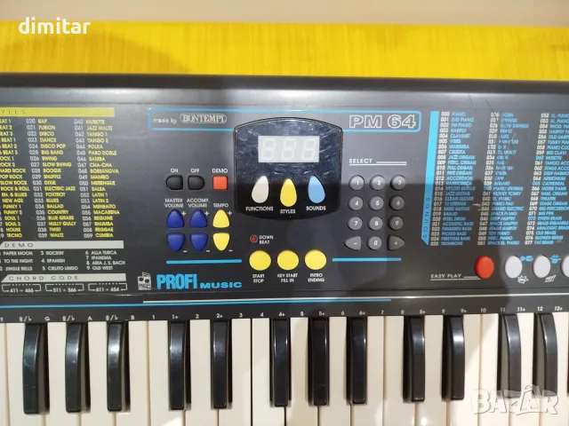 Синтезатор BUNTEMPI PROFI MUSIC PM 64, снимка 5 - Синтезатори - 55808462