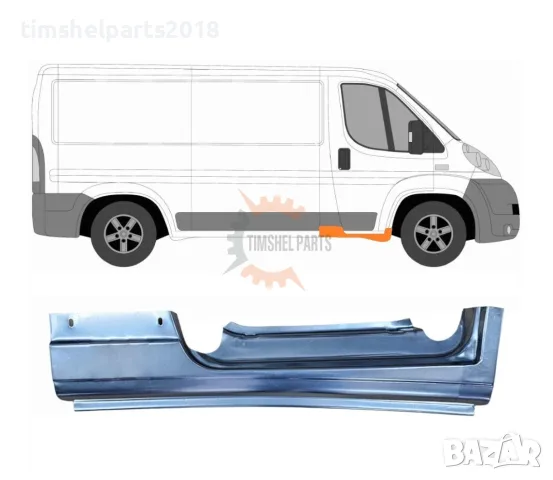 Праг предна врата за CITROEN JUMPER / PEUGEOT BOXER / FIAT DUCATO след 2006 год. - Пасажерска Страна