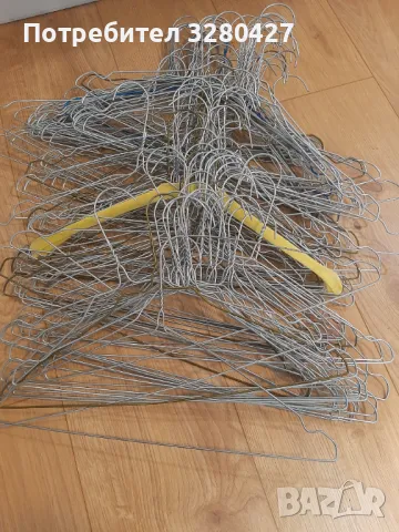 100бр метални закачалки от химическо, снимка 2 - Други стоки за дома - 49625071