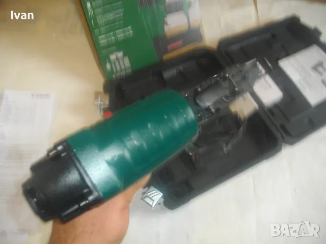 НОВ ПНЕВМАТИЧЕН КОМБИНИРАН ТАКЕР СКОБИ 10-40мм ПИРОНИ 15-50мм ПЪЛЕН КОМПЛЕКТ PARKSIDE, снимка 13 - Други инструменти - 49651954