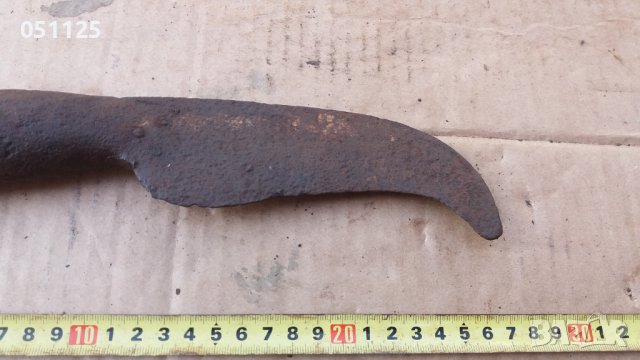 кован интересен възрожденски търпан, косер, секира, снимка 5 - Антикварни и старинни предмети - 38818824