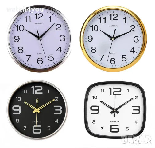 НОВ КАЧЕСТВЕН СТЕНЕН ЧАСОВНИК С БЕЗШУМЕН ПЛАВЕН МЕХАНИЗЪМ.СТЕННИ ЧАСОВНИЦИ С ГОЛЕМИ ЦИФРИ.WALL CLOCK