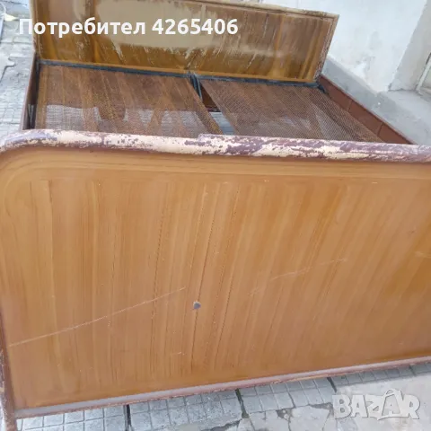 Метално легло размер 165/190 см с две пружини, снимка 6 - Спални и легла - 48516815