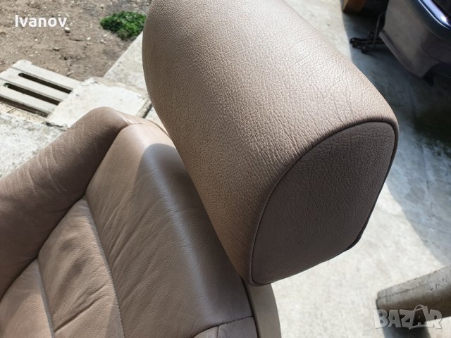 Предна лява шофьорска седалка за бмв е36 естествена кожа  с подгрев bmw e36 driver seat beige p8sn, снимка 4 - Части - 42020283