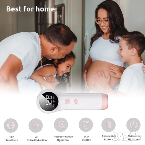 Доплеров фетален монитор - Фетален доплеров детектор за сърдечен ритъм на бебето, снимка 3 - Друга електроника - 53855981