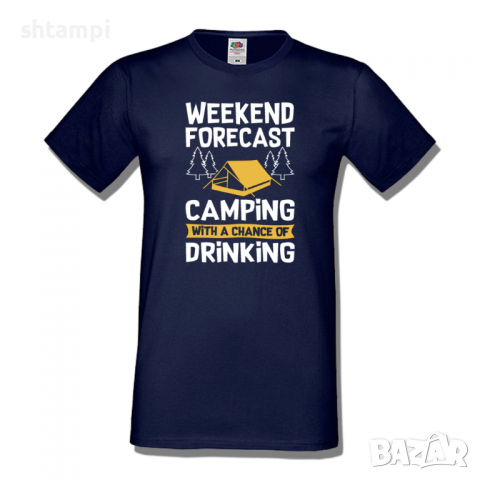 Мъжка тениска Weekend Forecast Планина,Изненада,Подарък,Поход,Връх,Хижа,, снимка 10 - Тениски - 36367447