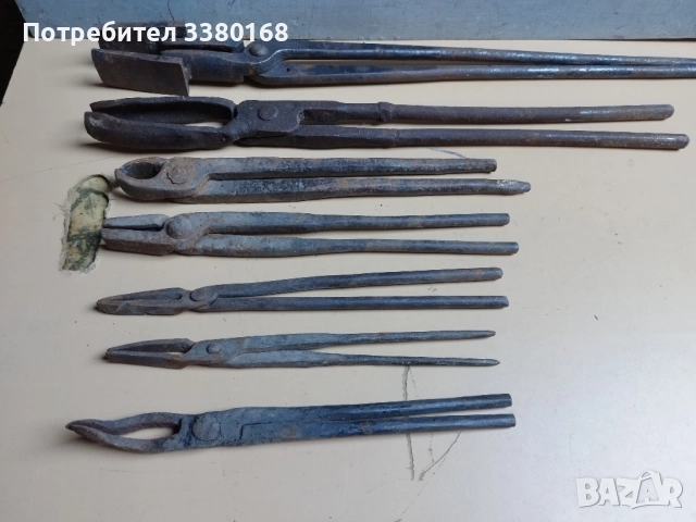 клещи за ковачи различни големини, снимка 2 - Клещи - 52206181