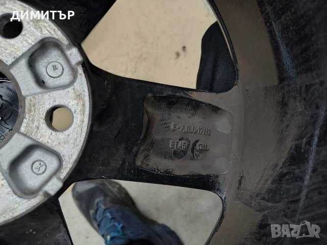 4бр.Алуминиеви джанти 17ки за AUDI 5x112 7j et45, снимка 4 - Гуми и джанти - 53853278