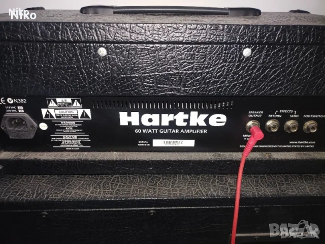 Китарно кубе лампово HARTKE 60w соло китара, снимка 2 - Други - 53843151