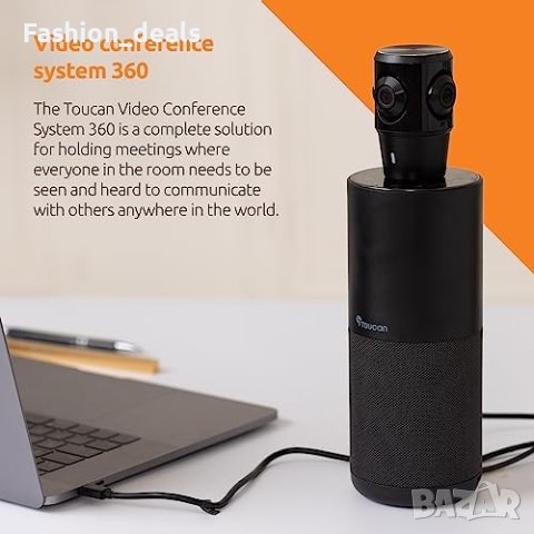 Нов TOUCAN 1080p Видеоконферентен Уред 360° Камера и Микрофон