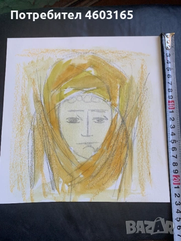 Рисунка портрет момиче, снимка 2 - Картини - 53702152