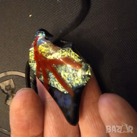  намалено Мурано ,кожа в стил арт нуво 2, снимка 4 - Колиета, медальони, синджири - 36499341