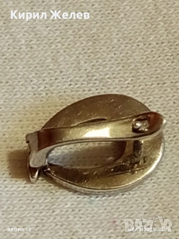 Красива сребърна обеца с инкрустиран опал елегантен дизайн 19433, снимка 4 - Обеци - 52686253