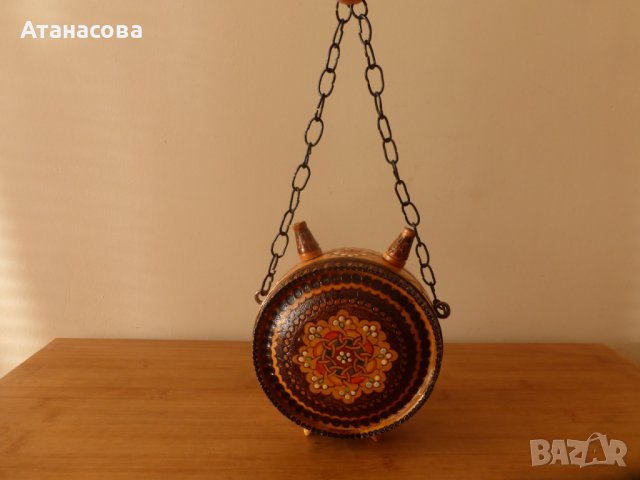 Малък бъкел с пирография бъклица