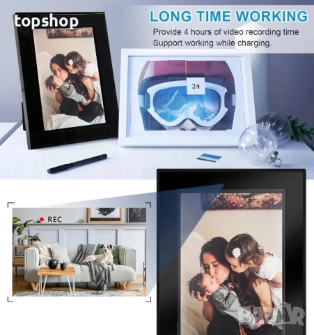 Фото рамка със скрита камера Nevarde, снимка 16 - Комплекти за видеонаблюдение - 51637859