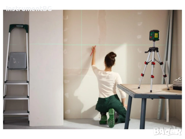 Лазерен нивелир с кръстосани линии със статив PKLL 3 A1, снимка 8 - Измервателни инструменти - 53624430