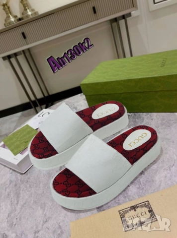 чехли на платформа christian dior gucci, снимка 8 - Чехли - 51456110