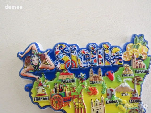 Магнит от Сицилия, Италия-1, снимка 3 - Колекции - 47857135