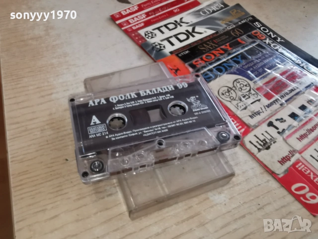 АРА ФОЛК БАЛАДИ 99-ОРИГИНАЛНА КАСЕТА 0503261524, снимка 6 - Аудио касети - 53722810