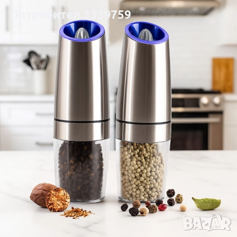 Мелница за сол или пипер с прозрачно дъно и смилане от ситно до едро, снимка 8 - Други - 52106838