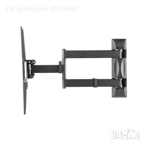 Универсална релсова ТВ стойка за стена за екрани с 32-55 инча TV STOIK-12, снимка 3 - Стойки, 3D очила, аксесоари - 51564003