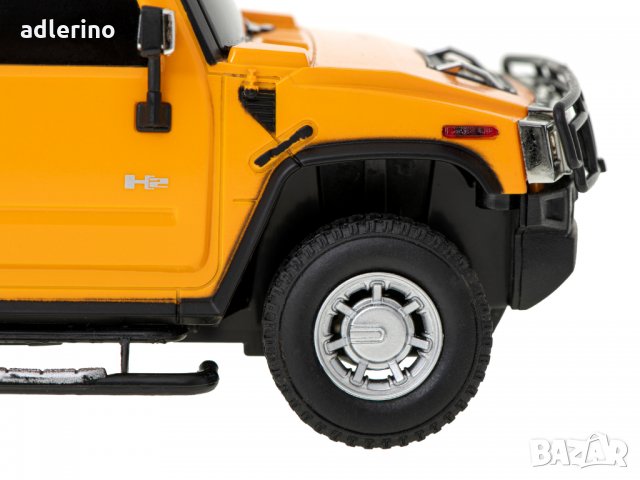 Лицензиран RC Hummer H2 автомобил, 1:24, жълт, мини джип, снимка 8 - Електрически играчки - 34394271