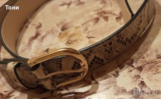 H&M Нов Красив Дамски Кожен Колан М/115см., снимка 10 - Колани - 52684500