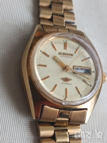 Часовник Citizen automatic 21 jewels позлата , снимка 4 - Дамски - 42682295