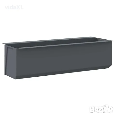 vidaXL Сандъчета за цветя за европалети 12 бр сиви 36x13,5x9,5 см PP, снимка 6 - Саксии и кашпи - 56146765