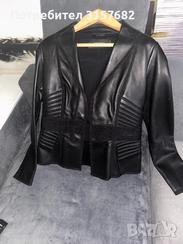 Кожено яке, снимка 4 - Якета - 51748669