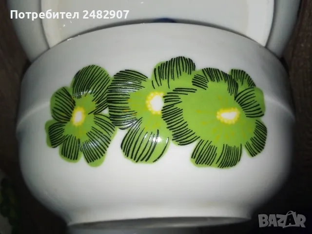 Комплект стари порцеланови купи - 6 бр. , снимка 3 - Сервизи - 48480369