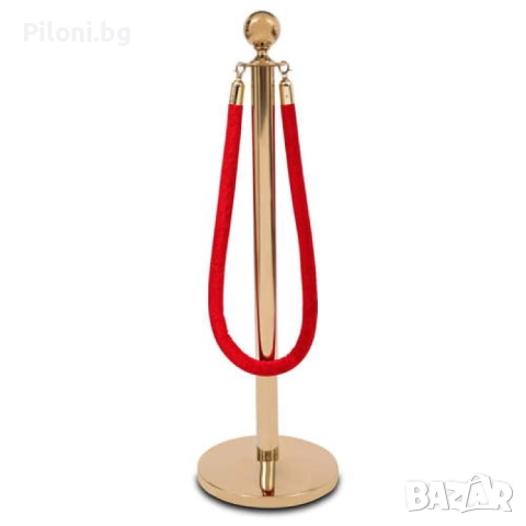 Ограничителен стопер с въже с цвят по избор, снимка 2 - Друго търговско оборудване - 52811259