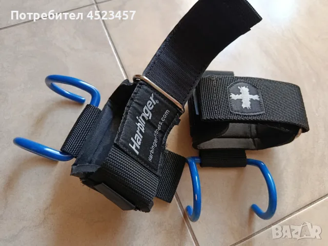 Harbinger Lifting Hooks -ФИТИЛИ С кука., снимка 2 - Спортна екипировка - 55861078