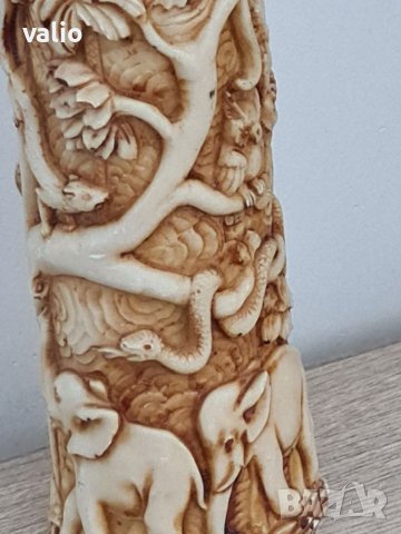 Продавам чифт гравирани бивни , снимка 7 - Други ценни предмети - 40331819
