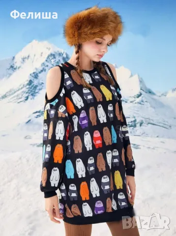 Дизайнерска Туника с We Bare Bears - Мечетата Уникален Модел , снимка 7 - Туники - 50184773