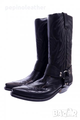 BUFFALO - нови черни кафяви каубойски байкърски кожени ботуши разни номера, снимка 7 - Дамски ботуши - 35017496