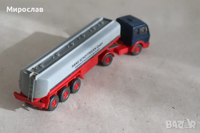 WIKING H0 1/87 MERCEDES КАМИОН МОДЕЛ КОЛИЧКА ЦИСТЕРНА, снимка 6 - Колекции - 49554173
