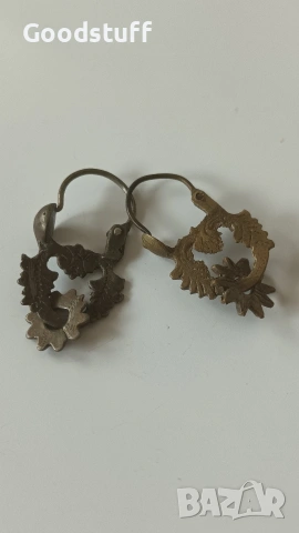 Възрожденски сачан обеци,накит, арпалии,бронз,от баба чеиза , снимка 8 - Антикварни и старинни предмети - 53466763