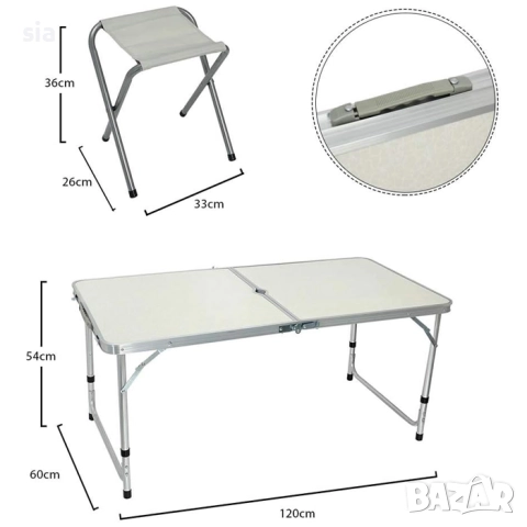 Маса с 4 стола, снимка 4 - Къмпинг мебели - 40318657