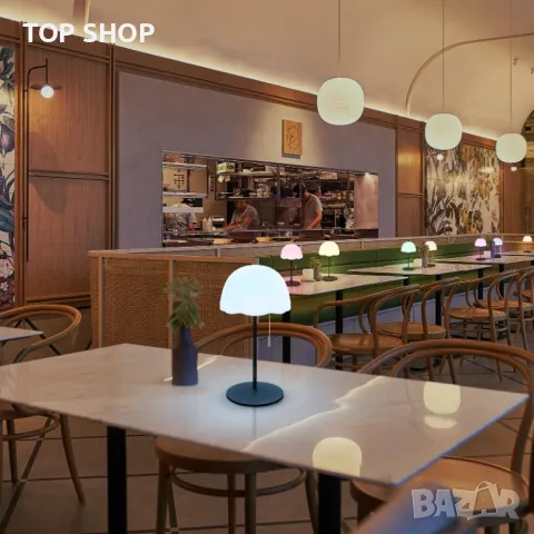 Трапезна LED безжична лампа за маса Димируема с дистанционно, снимка 3 - Настолни лампи - 48938455