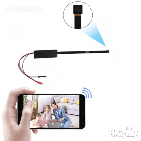 Шпионска мини безжична WiFi IP камера модул за вграждане с микрофон, снимка 4 - Други - 48614950