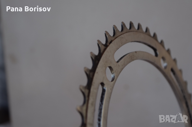 Ретро Шосейна Голям Венец Sugino Mighty Compe 45 зъба, снимка 4 - Части за велосипеди - 36084540