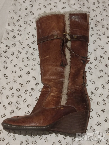 Дамски ботуши Дамски ботуши на висок ток Дамски ботуши естествена кожа, снимка 12 - Дамски ботуши - 52155531