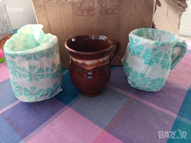 Сервиз 70г българска керамика гланцирана