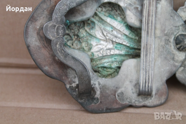 Сребърна възрожденска пафта, снимка 10 - Антикварни и старинни предмети - 53862912