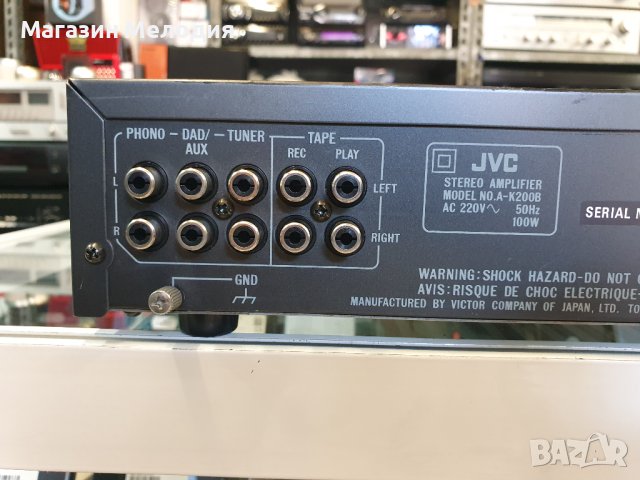 Усилвател JVC A-K200 В отлично техническо състояние, много добър външен вид., снимка 9 - Ресийвъри, усилватели, смесителни пултове - 41651030